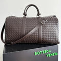 BV 25s  Bottega Veneta Duffel Bag Deep Brown Intrecciato leather