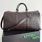 BV 25s  Bottega Veneta Duffel Bag Deep Brown Intrecciato leather