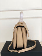 CC Trendy 25 Cream Lambskin