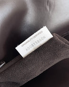 BV Liberta Crossbody Bag Buckle 30cm Chocolate Brown Cowhide