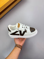 LV high-quality casual white brown sneakers 194600