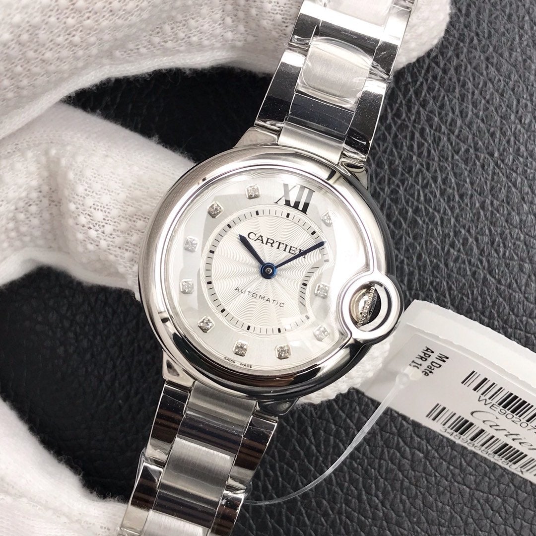 BALLON BLEU 33MM AUTOMATIC WHITE DIAL DIAMOND HO  MAKER