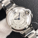 BALLON BLEU 33MM AUTOMATIC WHITE DIAL DIAMOND HO  MAKER
