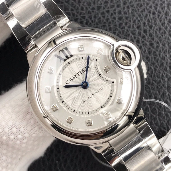 BALLON BLEU 33MM AUTOMATIC WHITE DIAL DIAMOND HO  MAKER