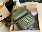 MULTI-POCHETTE KHAKI CALKSKIN 19CM CROSS BODY BAG