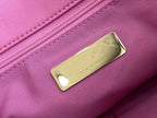 19 FLAP BAG 26 PINK LAMBSKIN