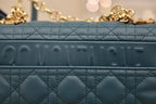 SMALL CARO BAG DEEP OCEAN BLUE SUPPLE CANNAGE CALFSKIN