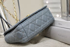 SMALL CARO BAG GRAY SUPPLE CANNAGE CALFSKIN
