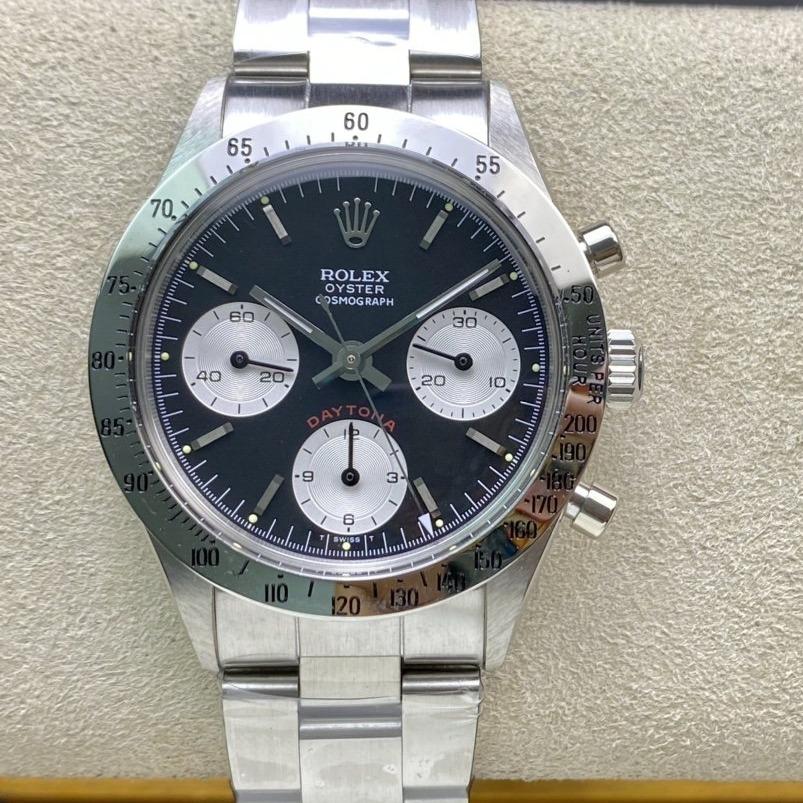 DAYTONA 37MM   STEEL CASE BLACK DIAL