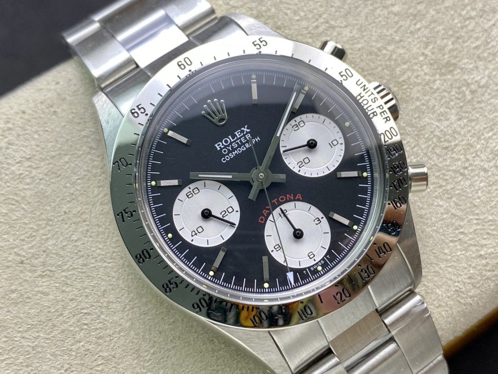 DAYTONA 37MM   STEEL CASE BLACK DIAL