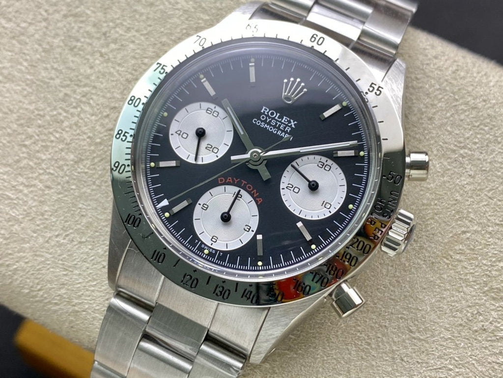 DAYTONA 37MM   STEEL CASE BLACK DIAL