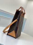MINI TOTE 25 GIANT DAMIER EBENE