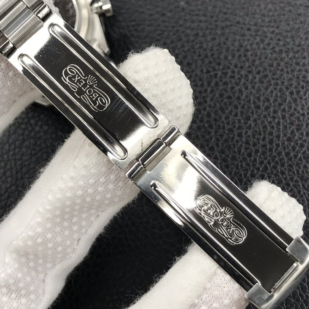 DAYTONA 38MM   BLACK BEZEL SILVER DIAL