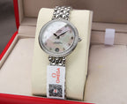 DEVILLE PRESTIGE 32MM STEEL DIAMOND BEZEL MOP DIAL