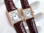 TANK SOLO QUARTZ DIAMOND BEZEL CROCODILE SKIN