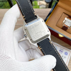 SANTOS 38MM ROSE GOLD STEEL AUTOMATIC LEATHER