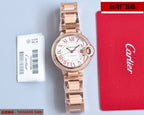 BALLON BLEU 33MM ROSE GOLD DIAMOND BEZEL
