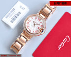 BALLON BLEU 33MM ROSE GOLD DIAMOND BEZEL