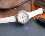 DE VILLE LADYMATIC 31MM DIAMOND BEZEL MOP DIAL