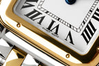 PANTHERE DE CARTIE 22MM QUARTZ GOLD STEEL WHITE DIAL