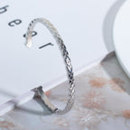 CRUSH BRACELET OPEN CUFF SILVER