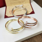 JUSTE BRACELET 3.5MM DOUBLE ROW DIAMOND