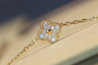 CLOVER 20 MOTIFS MALACHITE DIAMOND GOLD