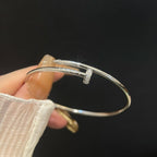 JUSTE BRACELET 2.5MM SILVER DIAMOND
