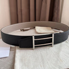 H FACE SILVER RIVERSIBLE SKIN TWO SIDES GREY BLACK 3.8CM