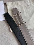 H FACE SILVER RIVERSIBLE SKIN TWO SIDES GREY BLACK 3.8CM