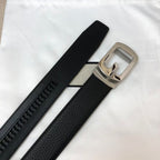 GC 35MM BELT STEEL BUCKLE WRINKLED LEATHER