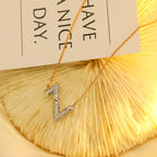 VOLT SILVER DIAMOND PEDANT NECKLACE