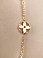 STAR AND SUN 7 MOTIFS GOLD BRACELET
