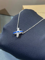 LIENS DIAMOND SILVER NECKLACE