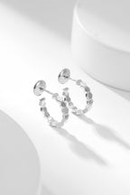 BEE LOVE DIAMOND HOOP EARRINGS