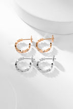 BEE LOVE DIAMOND HOOP EARRINGS