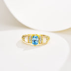 PARAIBA GOLD DIAMOND RING