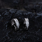ZERO 1 MINI SILVER DIAMOND EARRINGS