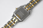 PANTHERE 27MM GOLD SILVER CASE WHITE DIAL