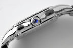 PANTHERE SILVER CASE DIAMOND BEZEL WHITE DIAL