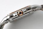 PANTHERE 27MM PINK GOLD SILVER CASE DIAMOND BEZEL WHITE DIAL