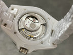 J12 Automatic White Ceramic Black Numerals White Dial