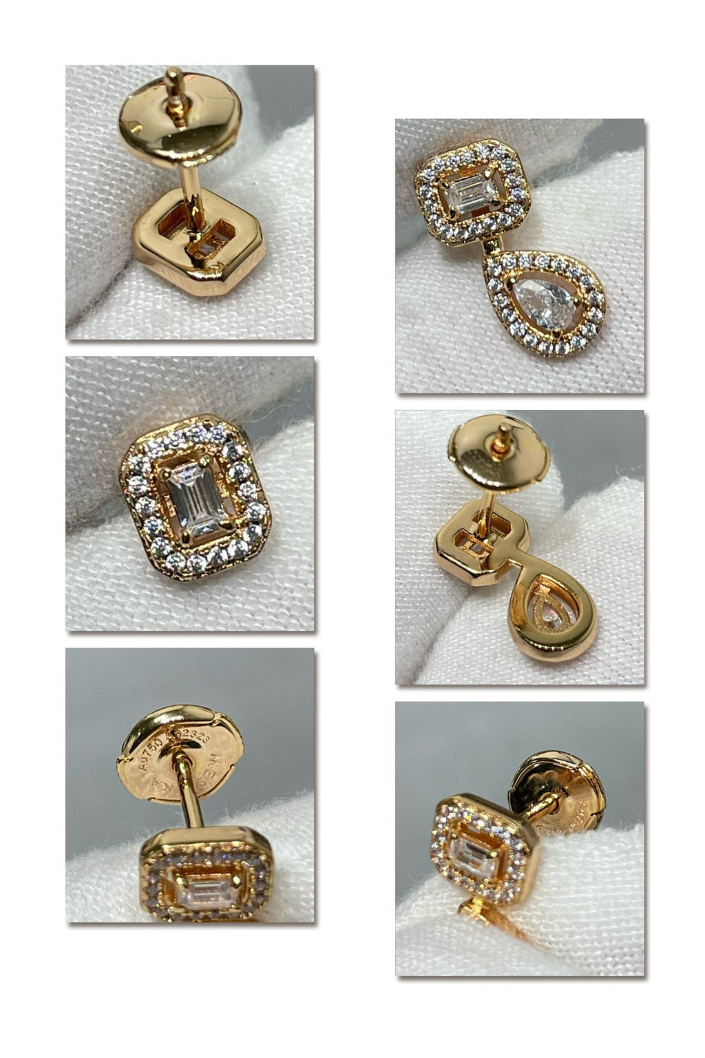 MY TWIN 2+1 DIAMOND STUD EARRINGS