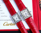 TANK MUST SMALL STEEL LEATHER STRAP WHITE DIAL
