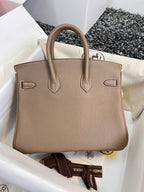 HM BIRKIN 30CM BROWN TOGO LEATHER SILVER HARDWARE
