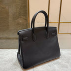 HM BIRKIN 25CM BLACK SWIFT LEATHER GOLD HARDWARE