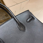 HM BIRKIN 25CM BLACK SWIFT LEATHER GOLD HARDWARE