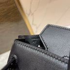 HM BIRKIN 25CM BLACK SWIFT LEATHER GOLD HARDWARE