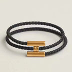 TOURLIS TRESSES BLACK BRACELET