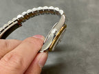 DATEJUST 36MM GOLD STEEL DIAMOND NUMERALS GREEN DIAL